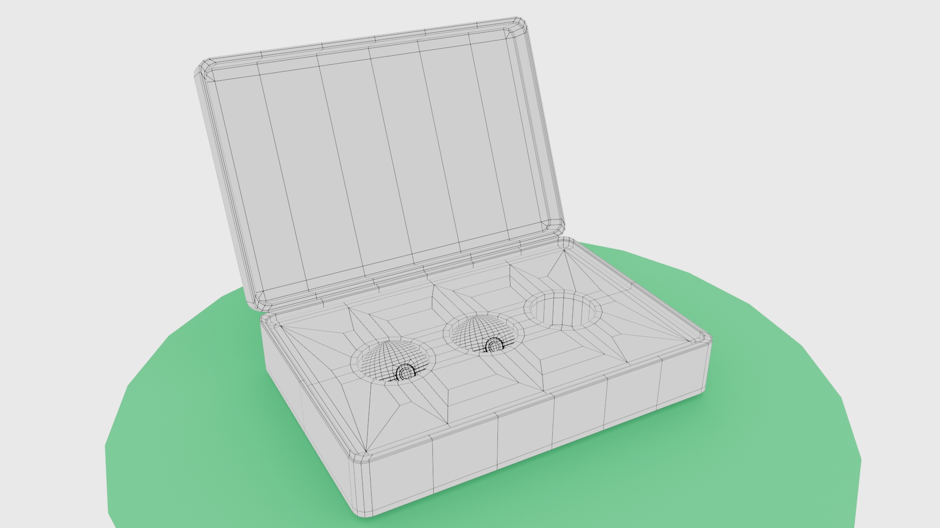 Briefcase Prop Render Wired