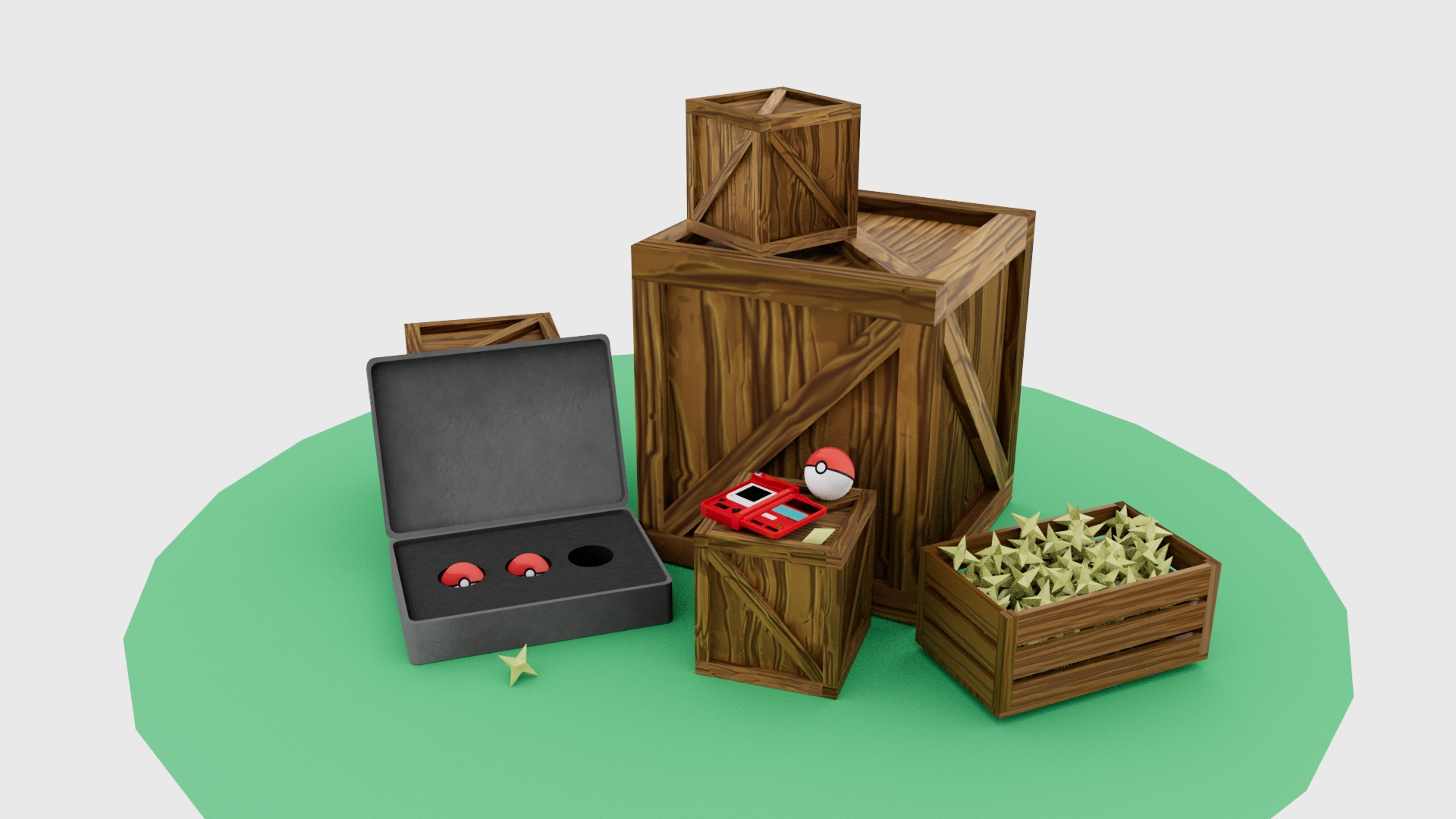 Pokedex Diorama Wide Textured